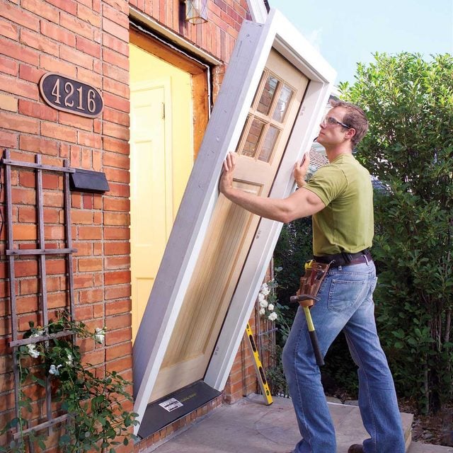 Modern front entry door replacement