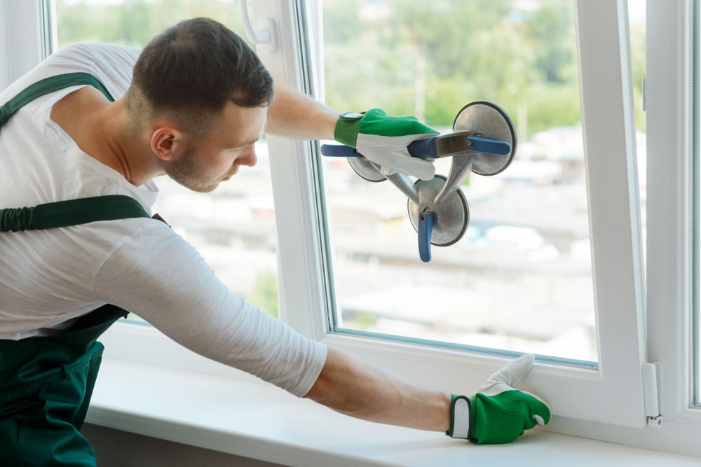 Window glass replacement and double-pane installation